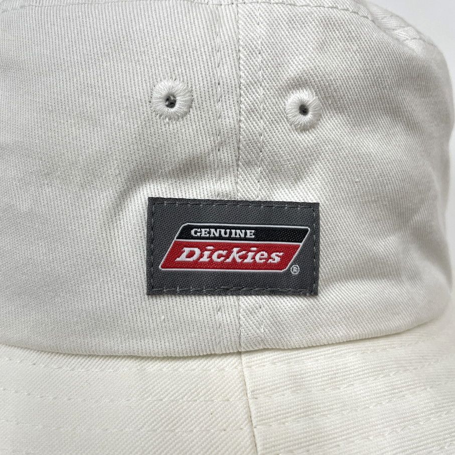 Dickies ホワイト バケットハット アウトドア キャンプ ゴルフ スポーツ 帽子 バイク レトロ ロゴワッペングレー生地コットン ディッキーズ_画像5