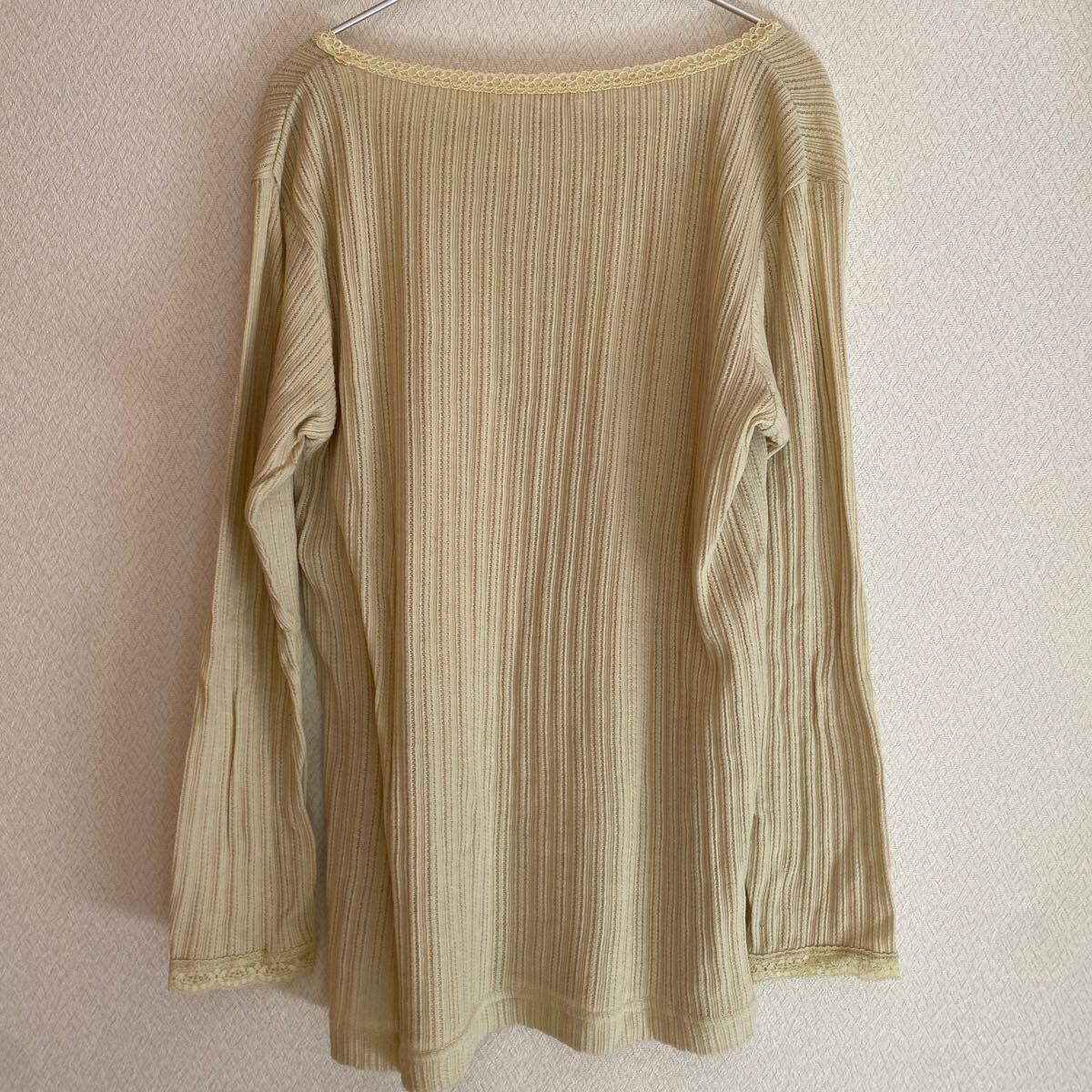 toitoitoi トイトイトイ　子供服ママサイズ　トップス　カットソー　プルオーバー　レース　長袖　ロンT グリーン　ピンク　ホワイト
