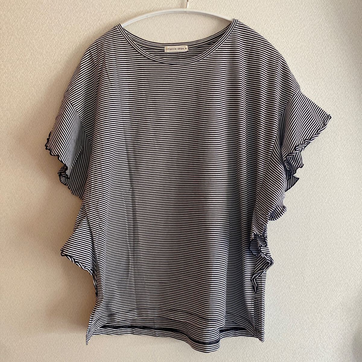 liflati Ships liflattie shipslif Latte . Ships tops cut and sewn тянуть over футболка женский окантовка чёрный белый 
