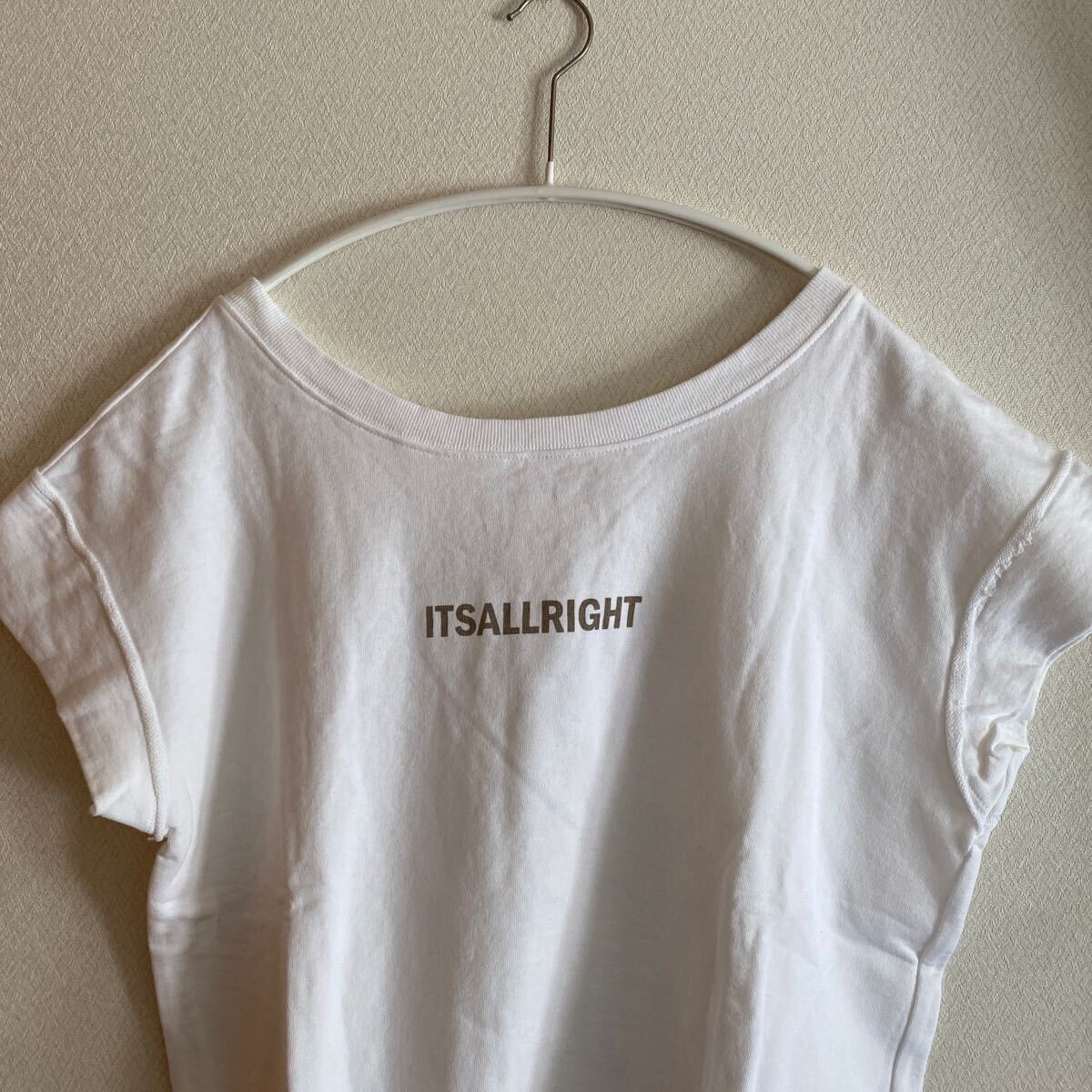  новый товар каркас tops cut and sewn тянуть over тренировочный короткий рукав футболка Logo белый женский 