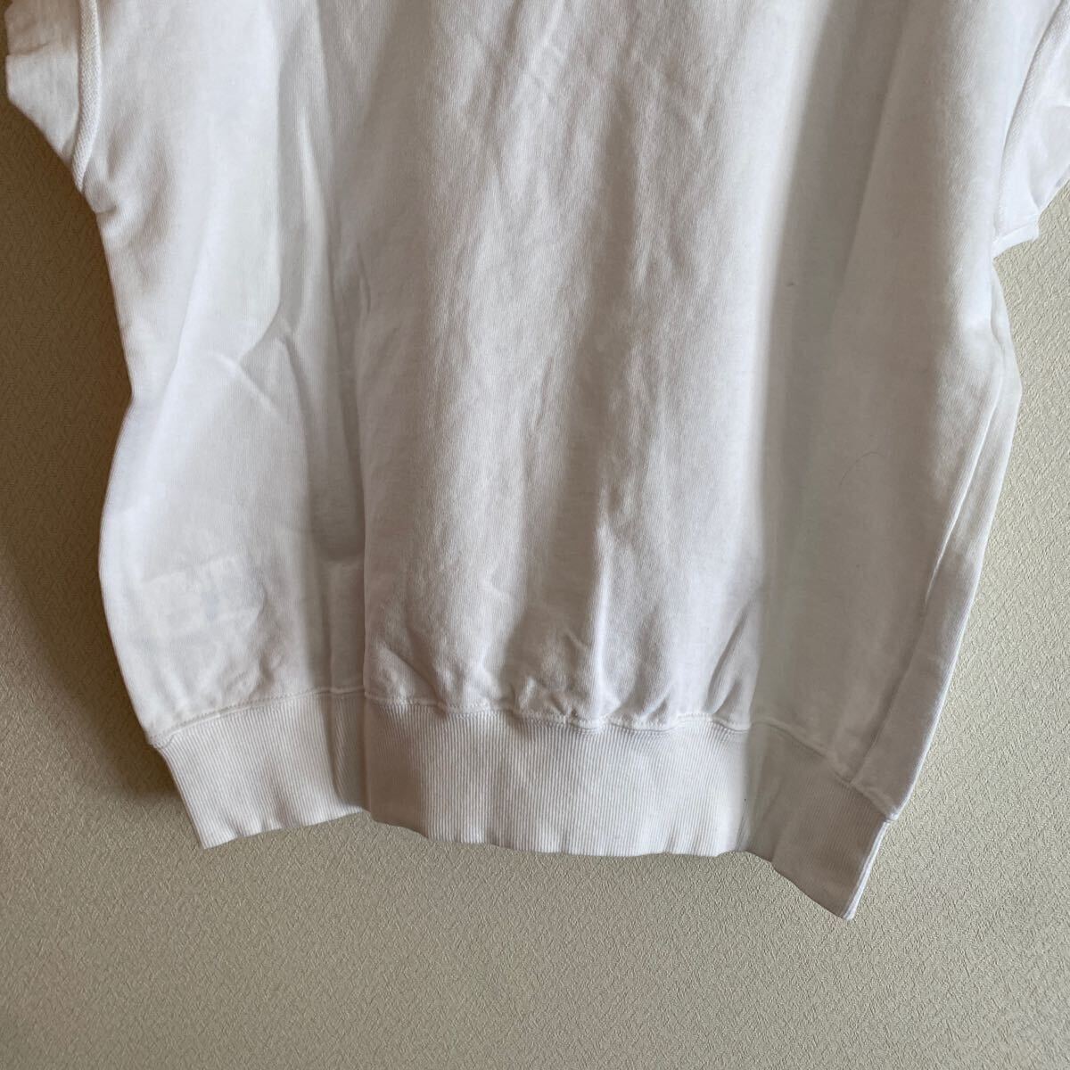  новый товар каркас tops cut and sewn тянуть over тренировочный короткий рукав футболка Logo белый женский 