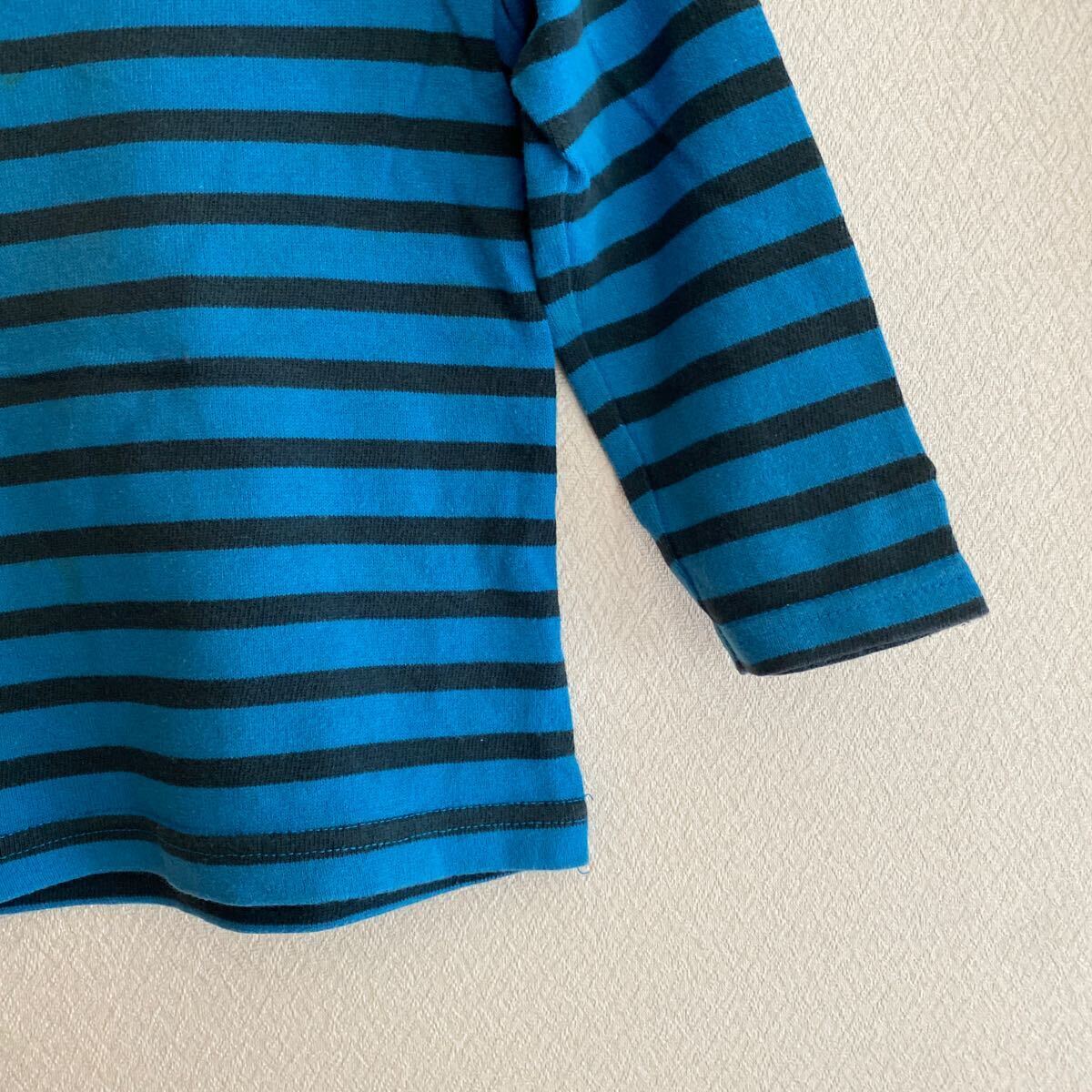 マーキーズで購入　トップス　95 長袖　Tシャツ　カットソー　ボーダー　ロンT 90 100 ブルー　子供服　男の子　女の子