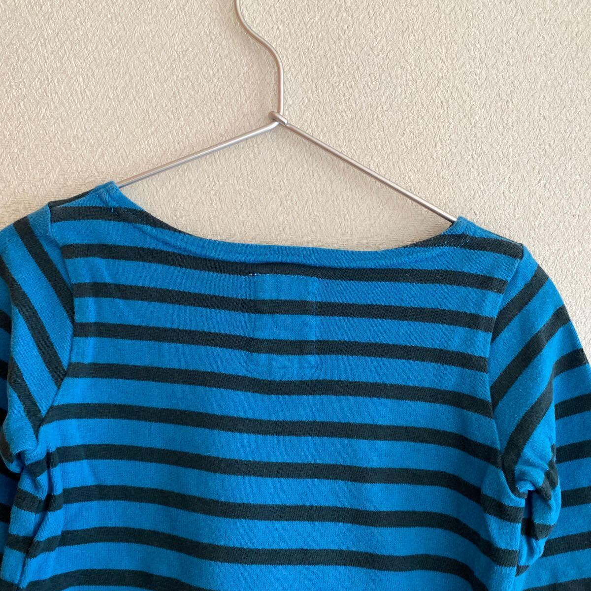 マーキーズで購入　トップス　95 長袖　Tシャツ　カットソー　ボーダー　ロンT 90 100 ブルー　子供服　男の子　女の子