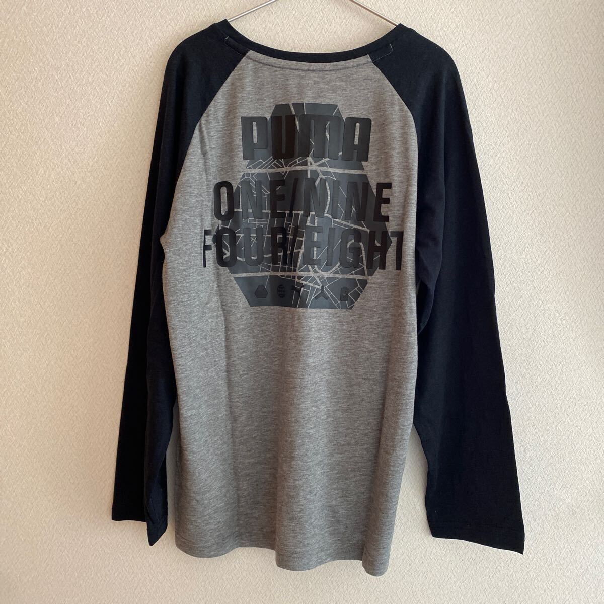 プーマ　PUMA ロンT 長袖Tシャツ　ブラック　グレー　150 ジュニア　キッズ　男の子