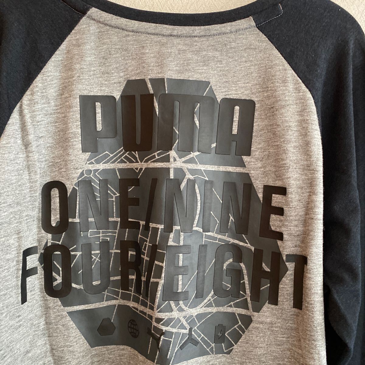 プーマ　PUMA ロンT 長袖Tシャツ　ブラック　グレー　150 ジュニア　キッズ　男の子