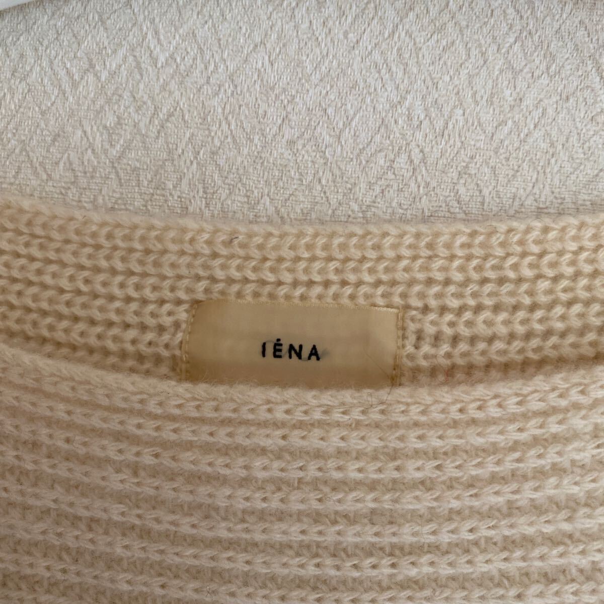 イエナ　IENA トップス　ニット　セーター　プルオーバー　レディース　長袖　ウール　カシミヤ　羊毛　オフホワイト　生成り