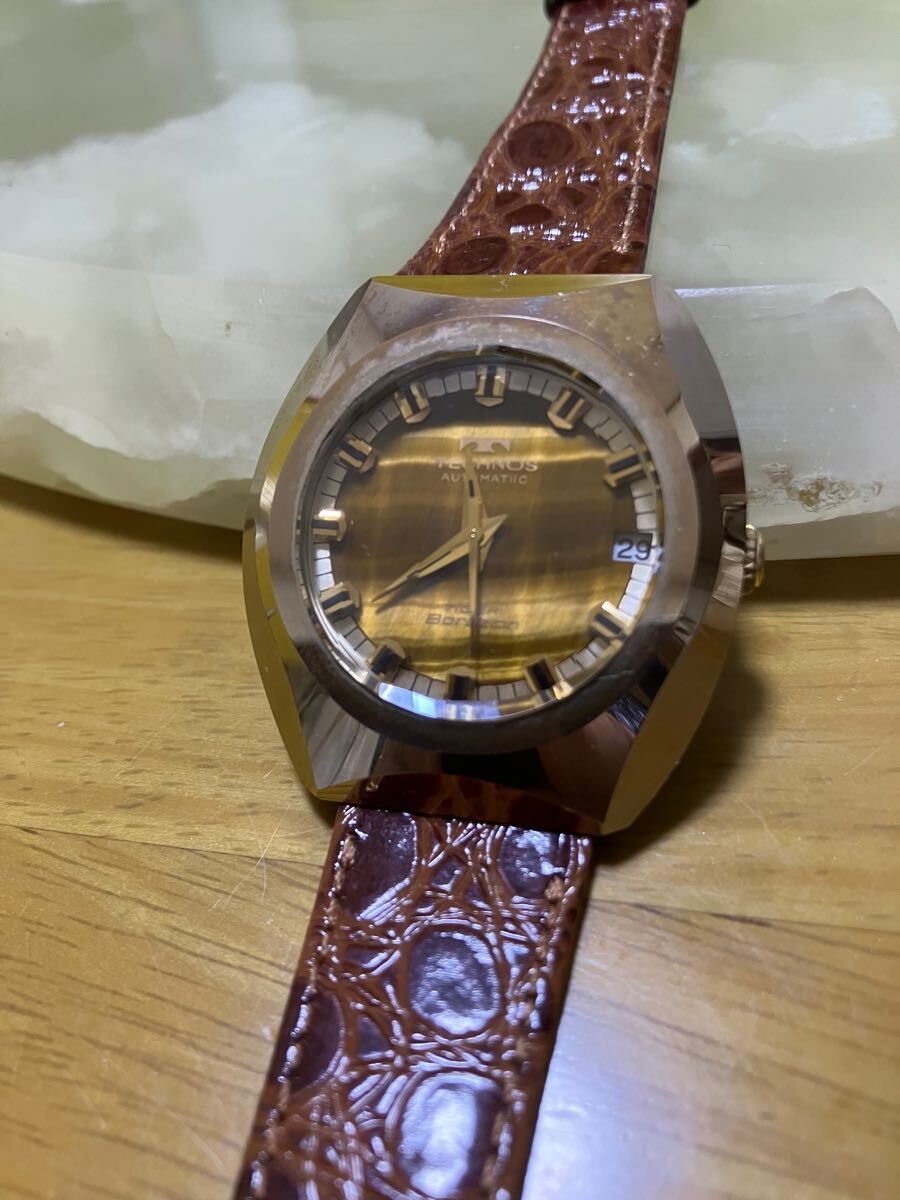 美品 メンズ TECHNOS TIGER Borazon テクノス タイガー ボラゾン 