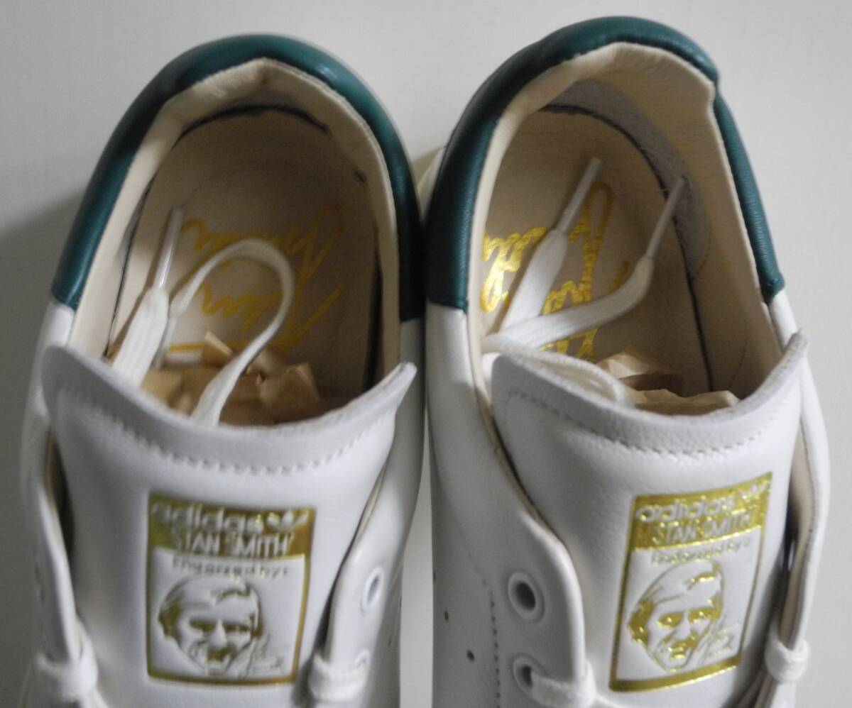 ほぼ新品 スタンスミス リコン 2018年制 JP26.0cm AQ0868 白×緑 天然皮革 生産終了 リーコン adidas stansmith recon green 本革 グリーン