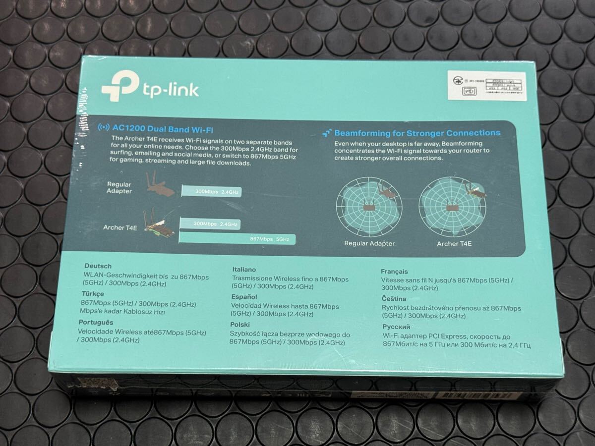 TP-Link WiFi беспроводной LAN адаптор AC1200 11ac PCI-Express 867 + 300Mbps beam forming соответствует Archer T4E