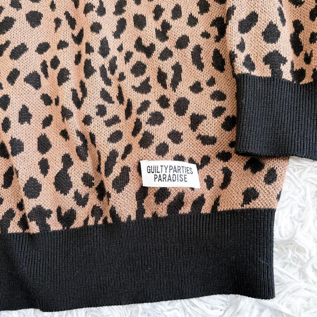 希少 WACKO MARIA ワコマリア LEOPARD KNIT POLO SHIRT レオパード ヒョウ柄 ニット ポロシャツ 長袖 シルク混 大きいサイズ XL 希少 WACKO MARIA ワコマリア LEOPARD KNIT POLO SHIRT レオパード ヒョウ柄 ニット ポロシャツ 長袖 シルク混 大きいサイズ XL