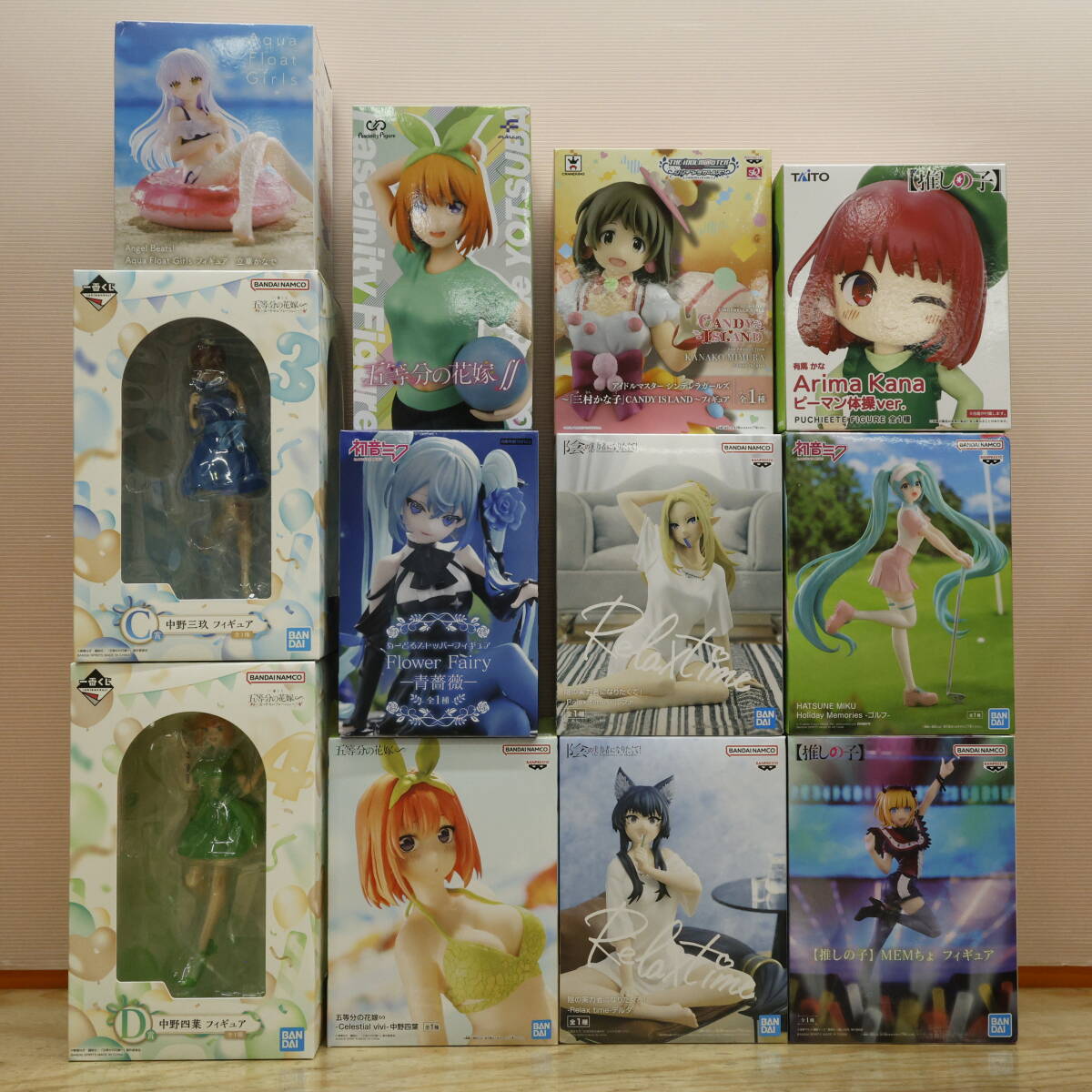 玩F09 フィギュア【120】12点まとめ プライズ&一番くじ ◆五等分の花嫁/推しの子/陰実/初音ミク/デレマス/Angel Beats!◆