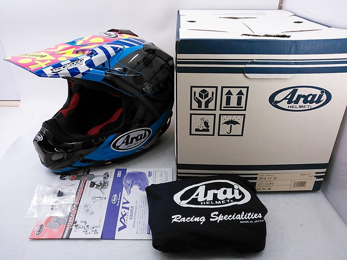 使用極わずか 美品 Arai アライ V-CROSS4 Vクロス4 BARCIA2 使用極わずか 美品 Arai アライ V-CROSS4 Vクロス4 BARCIA2