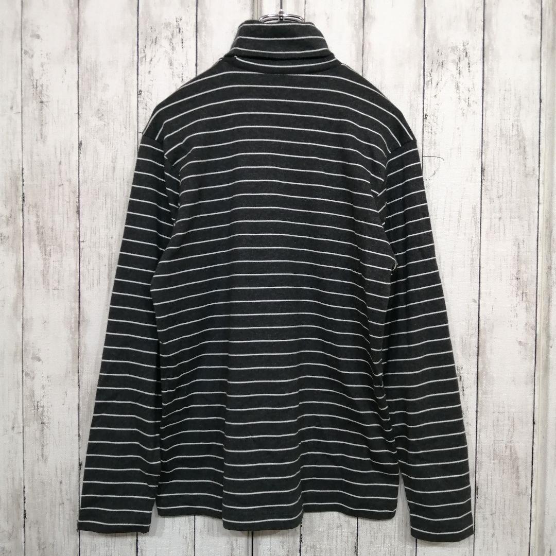 UNIQLO ユニクロ メンズ タートルネック 長袖 ボーダー S 08 UNIQLO ユニクロ メンズ タートルネック 長袖 ボーダー S 08