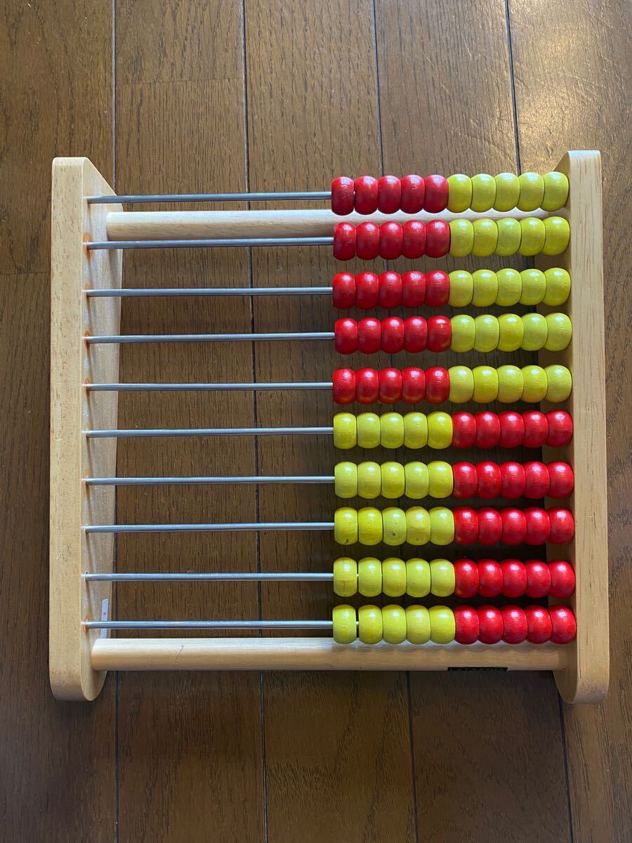 トモエ 100玉 そろばん 数字 算数 木製 おもちゃ 知育玩具