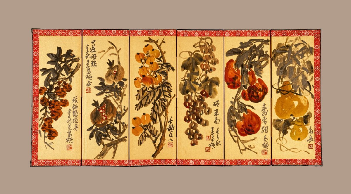 芸】作者不明（玉堂冨貴）中国画 中国美術 古美術 肉筆紙本 掛軸