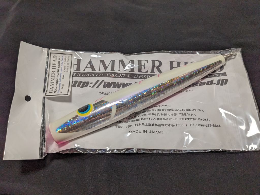 ハンマーヘッド シャラポア 250 スリム VT 約110g 56F パール ハンマーヘッド シャラポア 250 スリム VT 約110g 56F パール