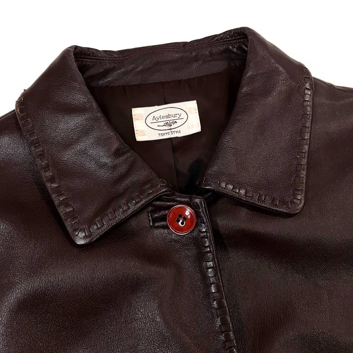 s1美品 送料込 東京スタイル Aylesbury 本革 牛革レザー