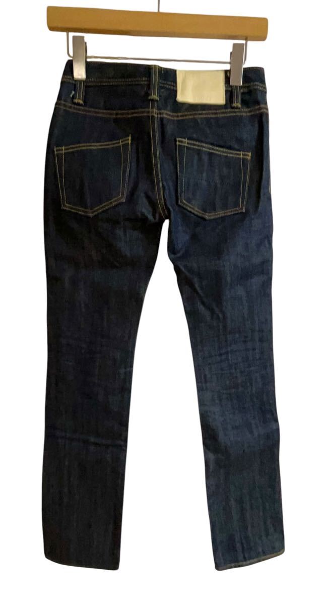 美品 ソメ SOMET ボタンフライ ストレートシルエット　デニム 24 インディゴ　日本製 _画像2