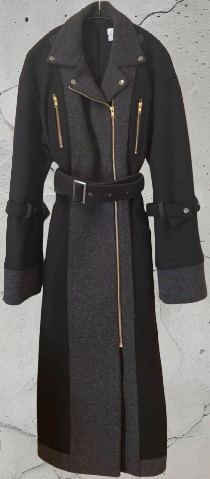 美品【完売品】CIEL’AIR 石井亜美さんコラボ バイカラーライダースコート 美品【完売品】CIEL'AIR 石井亜美さんコラボ バイカラー