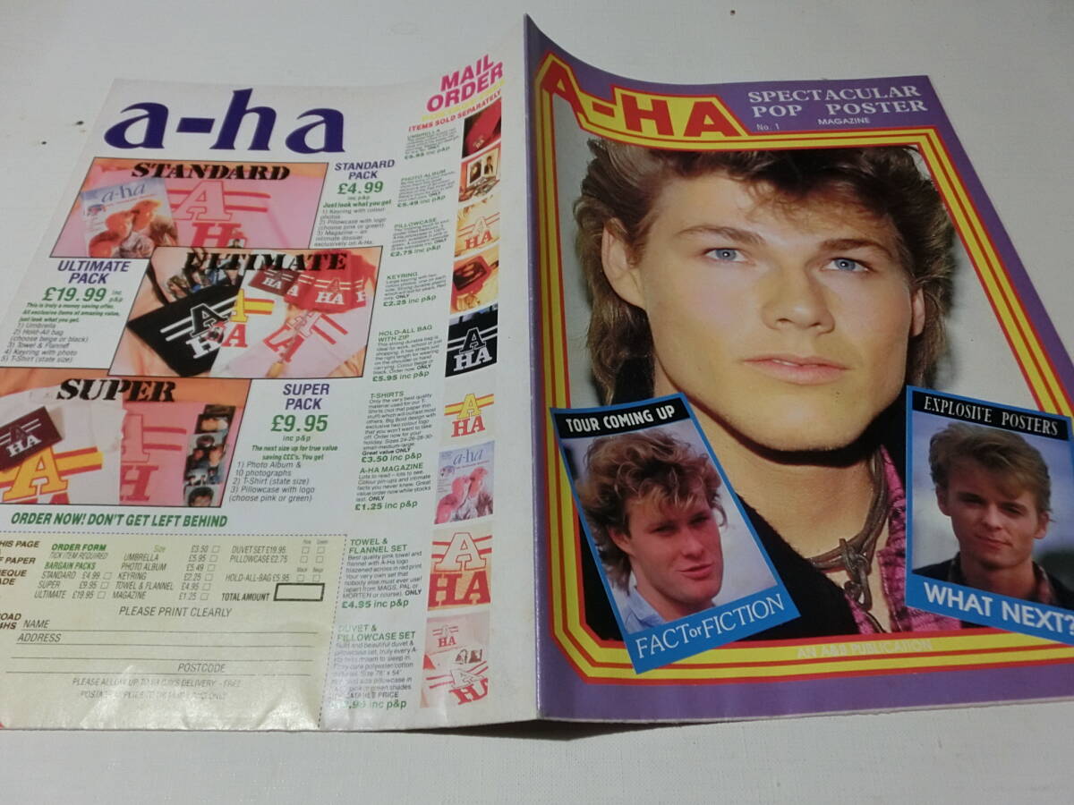 a-ha 雑誌 写真集 折り畳み ポスター マガジン / SPECTACULAR POP POSTER / Morten Harket Pal Waaktaar SAVOY Magne F Mags Furuholmen