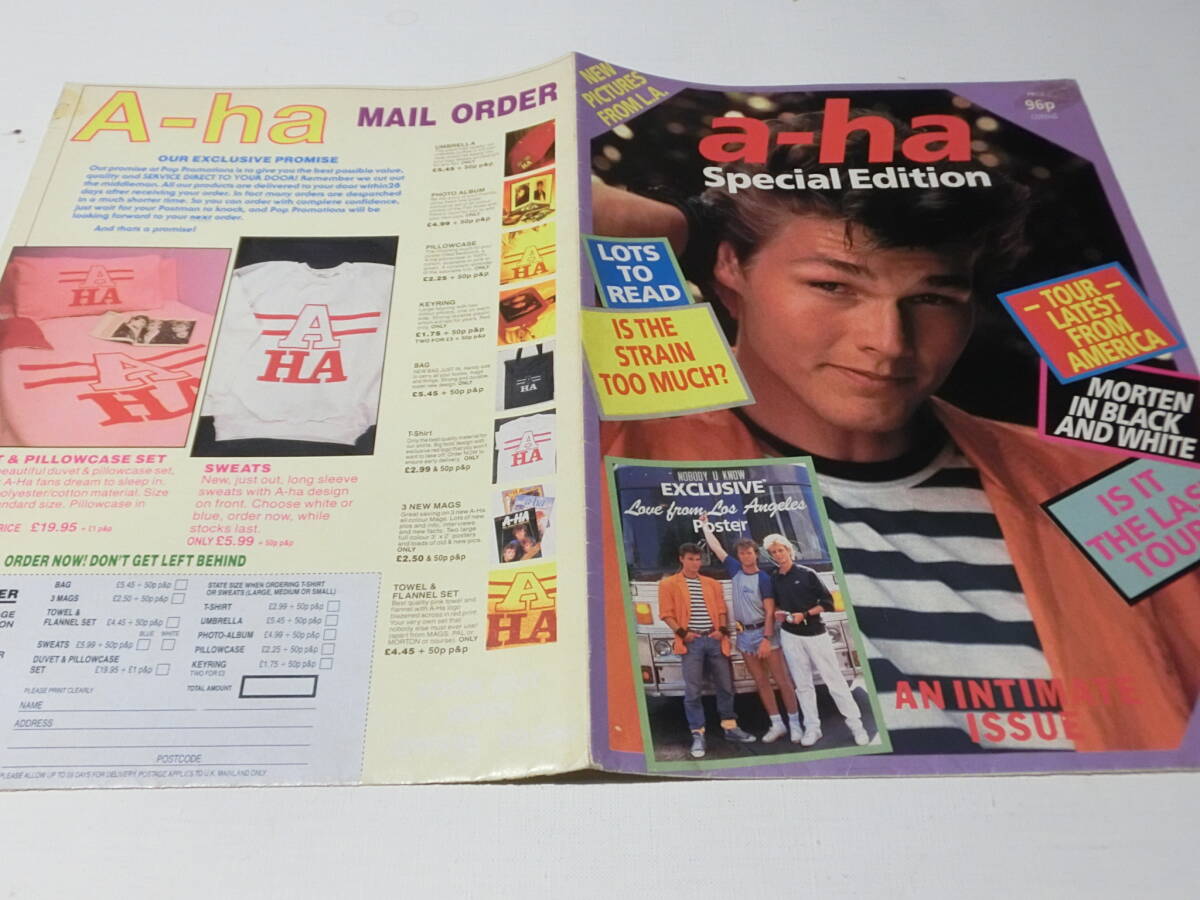 a-ha 雑誌 写真集 折り畳み ポスター マガジン / SPECTACULAR POP POSTER / Morten Harket Pal Waaktaar SAVOY Magne F Mags Furuholmen