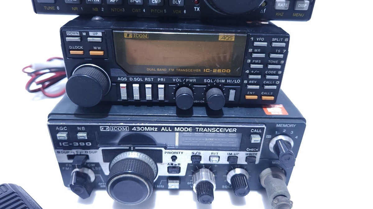 ICOM 送、受信機 430MHz ジャンク品 ICOM IC-390 430MHz オールモード 無線機,IC 2600 DualBand FM
