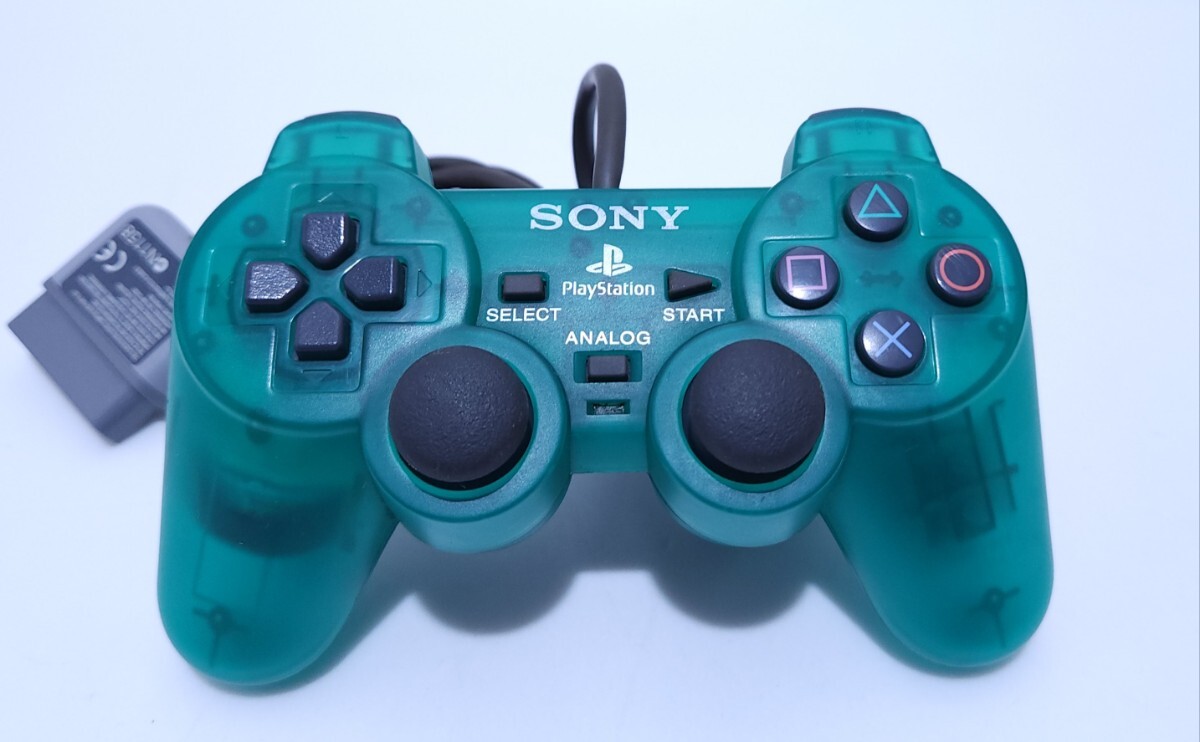 美品/動作品 SONY ソニー プレイステーションPS1コントローラ デュアルショック 動作確認済み SCPH-1200 希少品(A-32)
