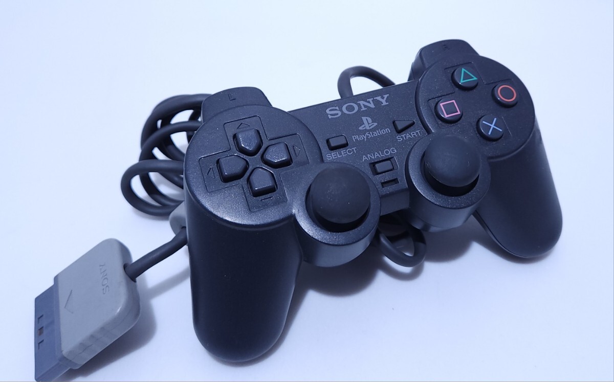 動作品 SONY ソニー プレイステーションPS1コントローラ デュアルショック 動作確認済み SCPH-1200 希少品(A-25)