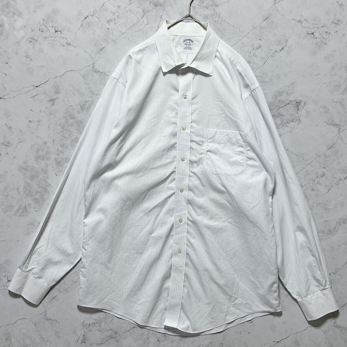 Brooks Brothers ブルックス・ブラザーズ 長袖シャツ　グラフチェック ノンアイロン　サイズ16-34