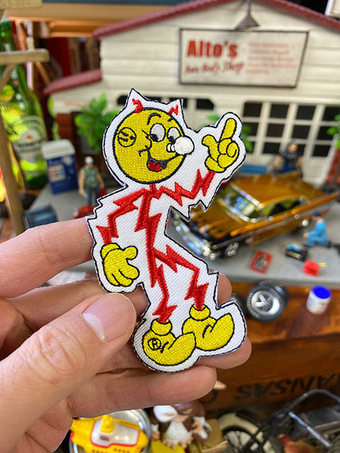 レディキロワット　ワッペン　（ダイカット）　■　アメリカン雑貨　アメリカ雑貨