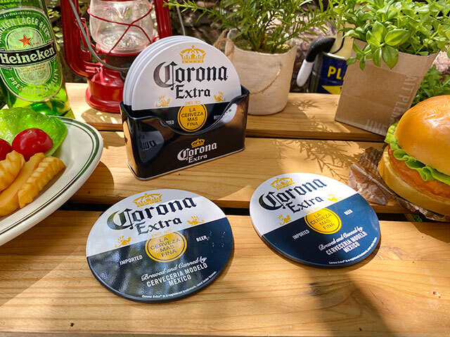 コロナビール　ティンコースター　6枚セット?。ē堀去毳楗佶耄　觥ˉⅴ幞辚箅j貨　アメリカ雑貨