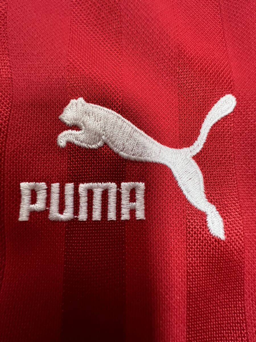 レア PUMA プーマ ラインジャージ トラックジャケット 赤 白 レア PUMA プーマ ラインジャージ トラックジャケット 赤 白