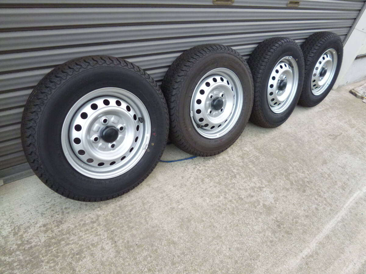 新車外し　ダイハツ　ハイゼットトラック　S500P/S510P　純正タイヤホイール　145/80R12　ヨコハマ SUPER VAN 355