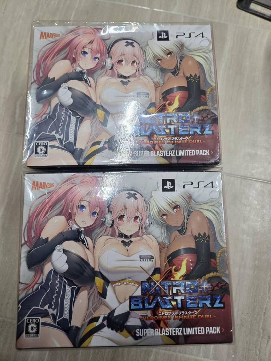 B-T2 新品未使用品ゲーム　ニトロプラス ブラスターズ -ヒロインズ インフィニット デュエル- 超絶限定版 - PS4 PlayStation 4 2個セット