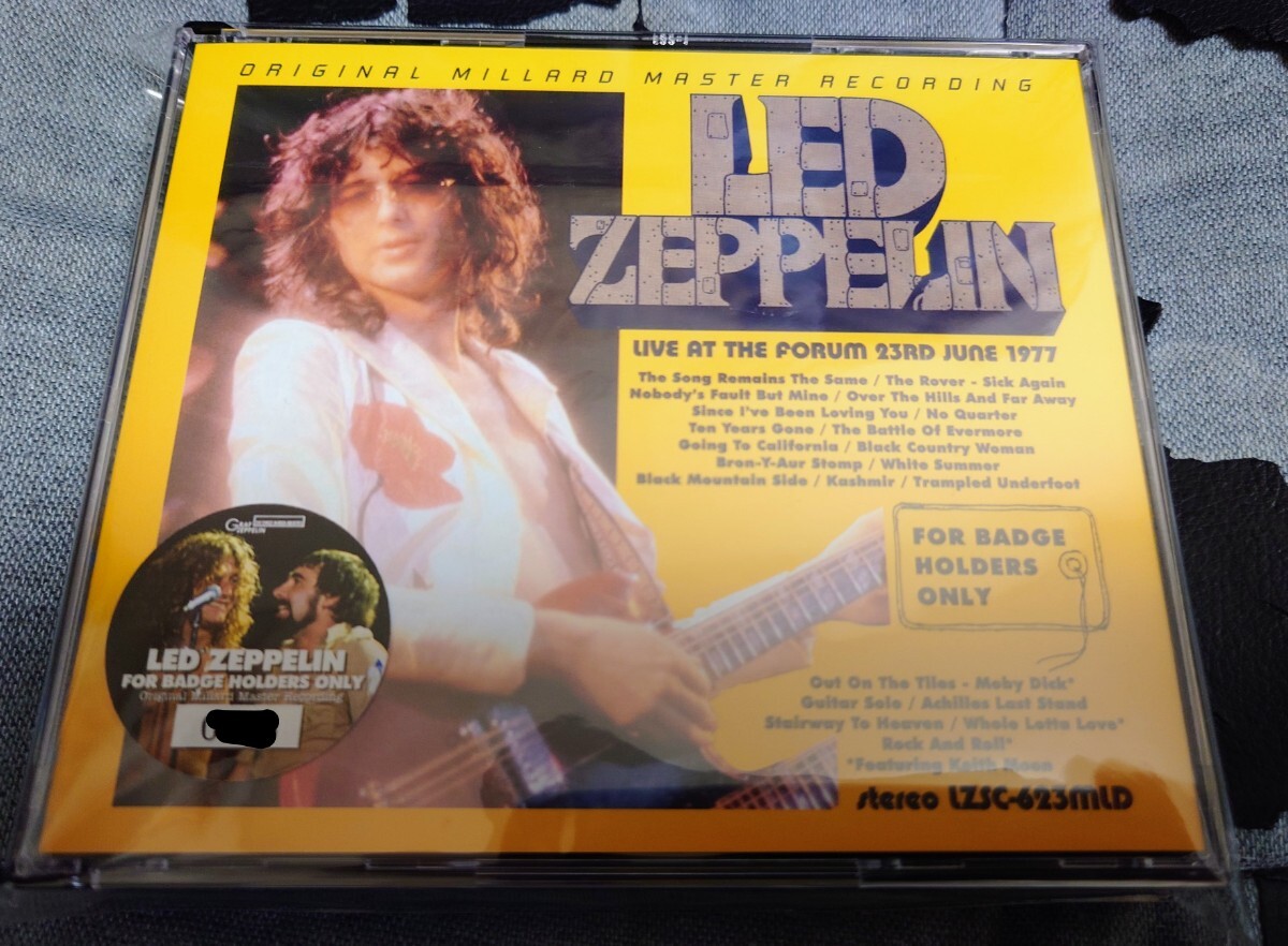 Led Zeppelin For Badge Holders Only Original Millerd Master Recording 4CD+3CDR 予約限定盤