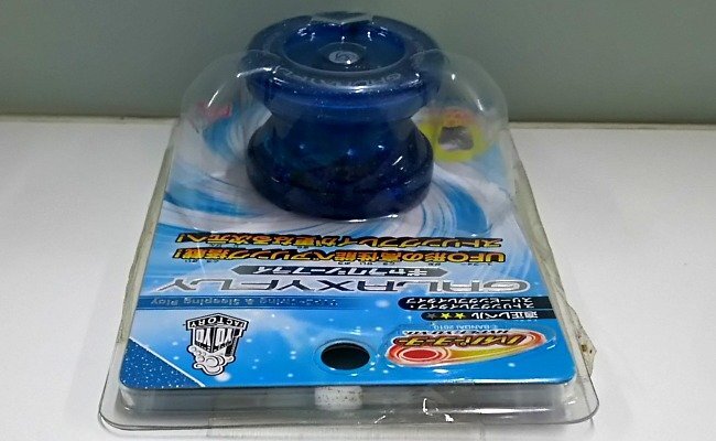 !BANDAI YOYO FACTORY GALAXYFLY Bandai Galaxy fly kozmik голубой JYYA гипер- yo-yo- текущее состояние товар! течение времени хранение товар 