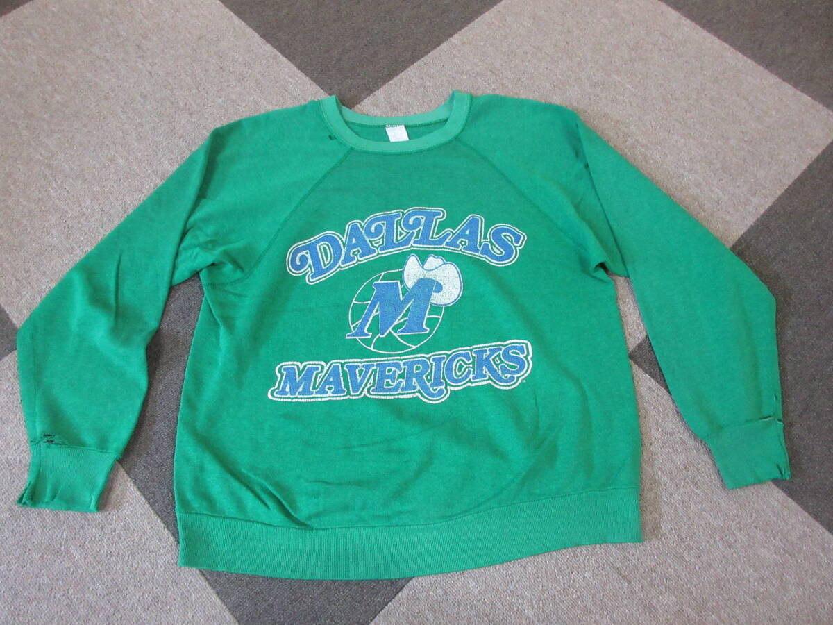 70s80s ARTEX スウェット S~M バスケ NBA マーベリックス DallasMavericks DAL ヴィンテージ トレーナー アーテックス アルテックス