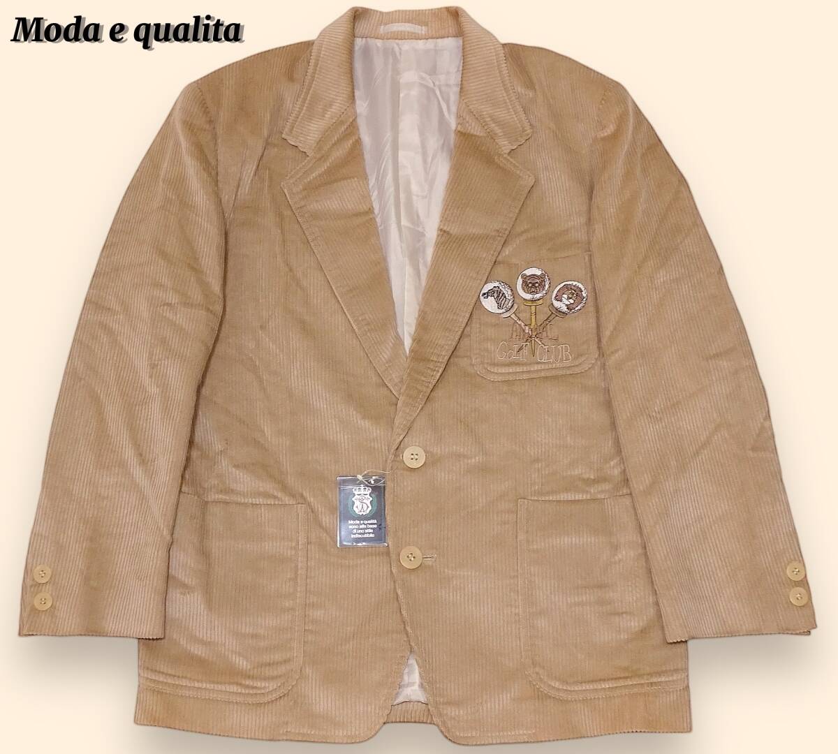 新品/Moda e qualita（モーダ エ クオリタ）/コットン/コーデュロイ/テーラードジャケット/M