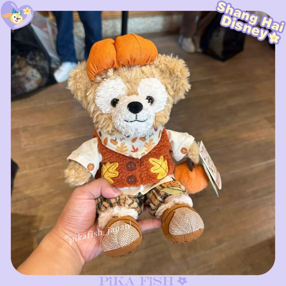 【現地購入☆正規品】ダッフィー　2024ハロウィン　ぬいぐるみ　上海ディズニー
