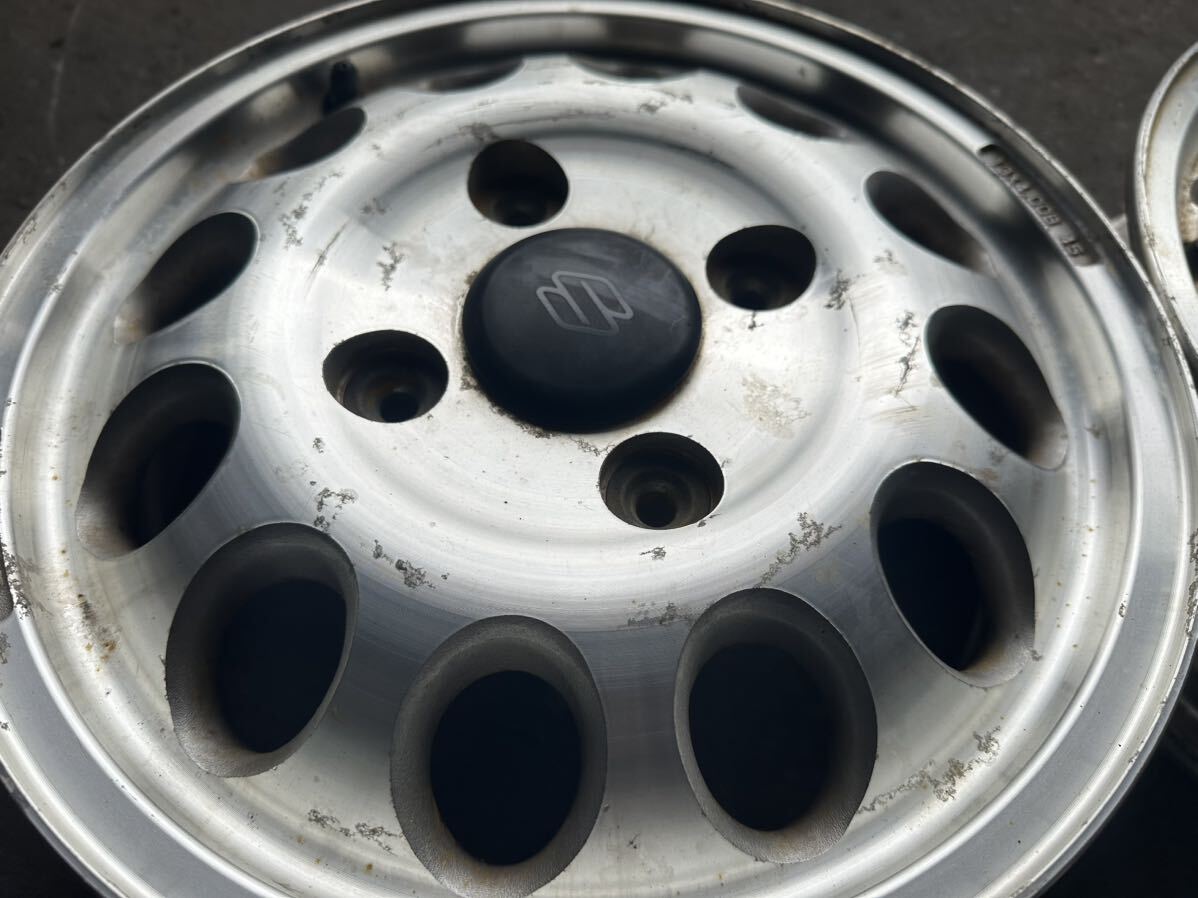 希少　送料無料　舊SUZUKI純正アルミホイール　PCD114.5 13×4.00B 45 ハブ徑58 4本　