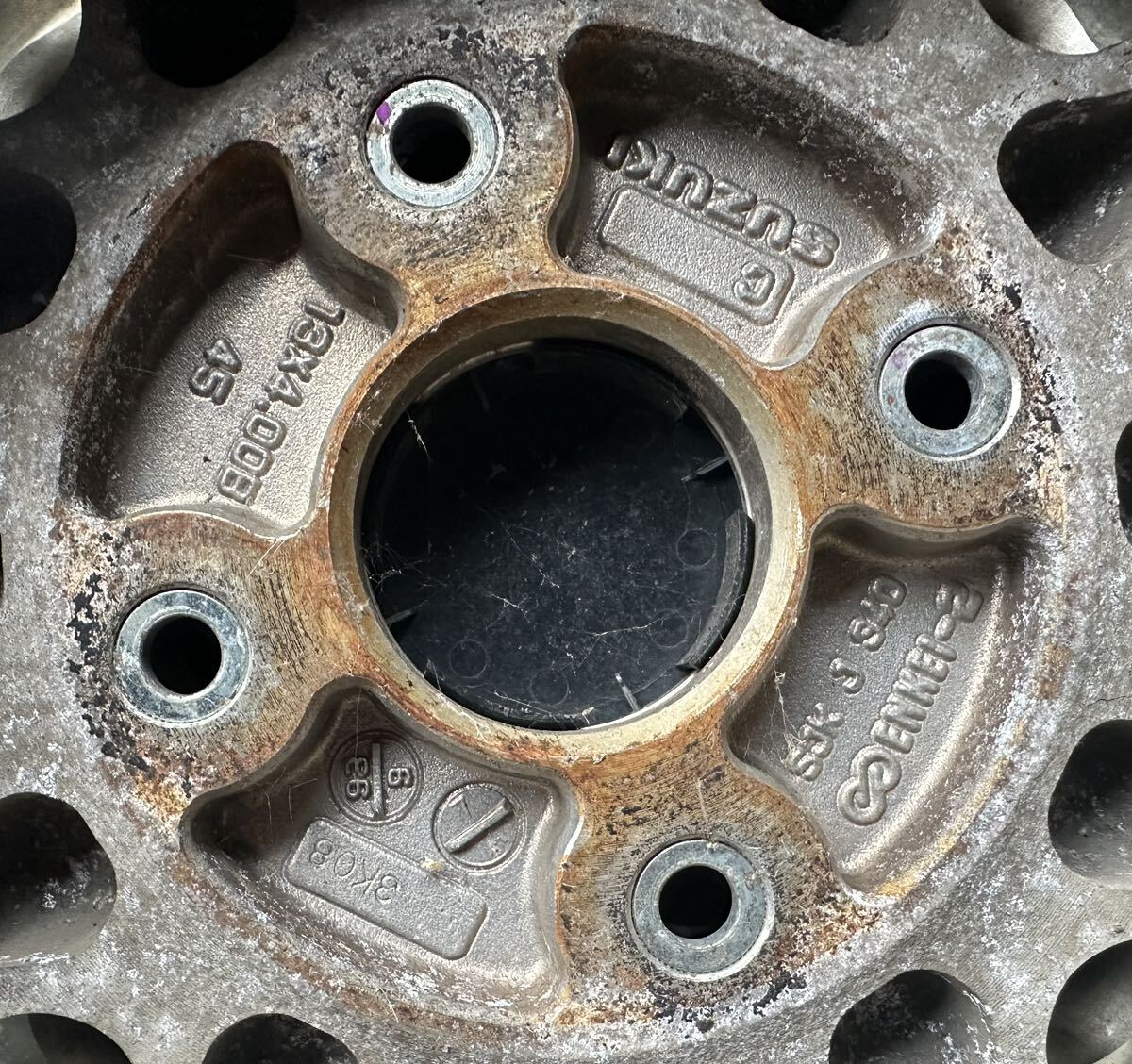 希少　送料無料　舊SUZUKI純正アルミホイール　PCD114.5 13×4.00B 45 ハブ徑58 4本　