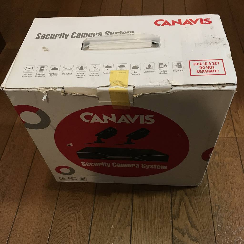 闇バイト　強盗対策　CANAVIS Security Camera System 防犯 カメラ2台 セット　日本語取説付き
