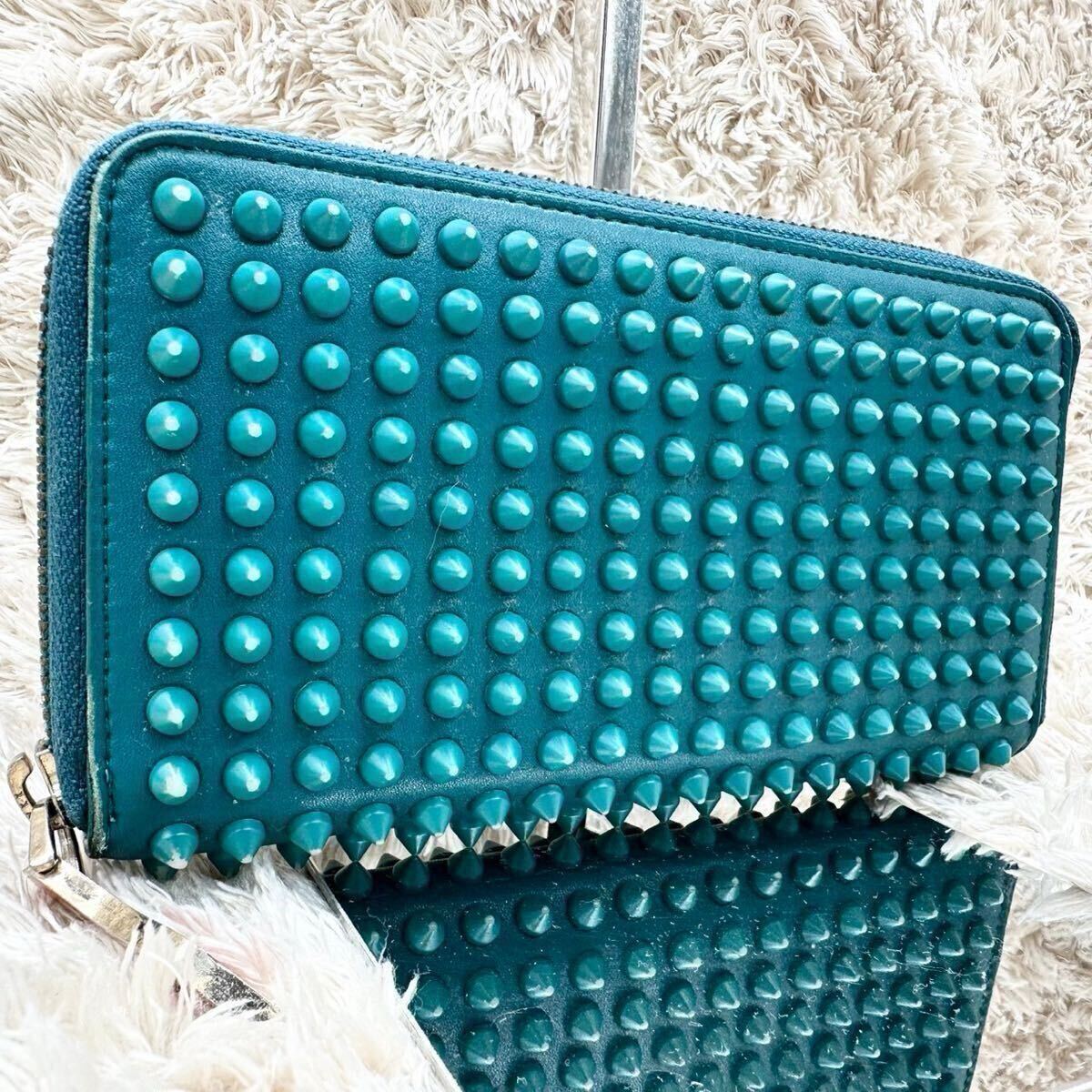 美品 ルブタン パネトーネ マルチカラー スタッズ スパイク 美品 ルブタン パネトーネ マルチカラー スタッズ スパイク