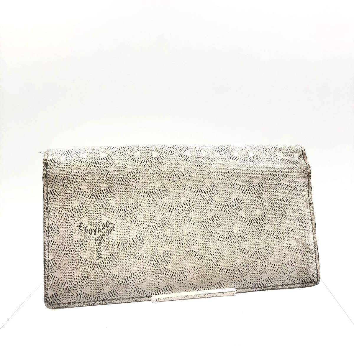 GOYARD ゴヤール リシュリュー 二つ折り長財布 ホワイト系 GOYARD ゴヤール リシュリュー 二つ折り長財布 ホワイト系