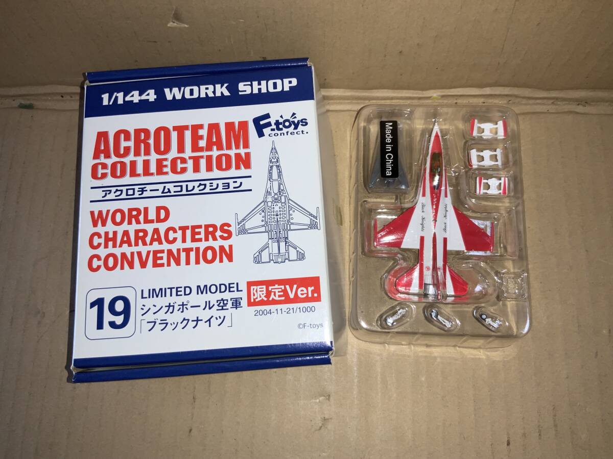 イベント限定Ver／エフトイズ／F-16C ファイティングファルコン アクロチームコレクション19／シンガポール空軍 ブラックナイツ