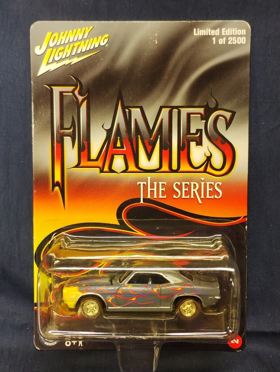 ジョニーライトニング 1/64 69年型 シボレー カマロ フレイムス JOHNNY LIGHTNING Chevrolet Camaro Flames The Series 傷み有り