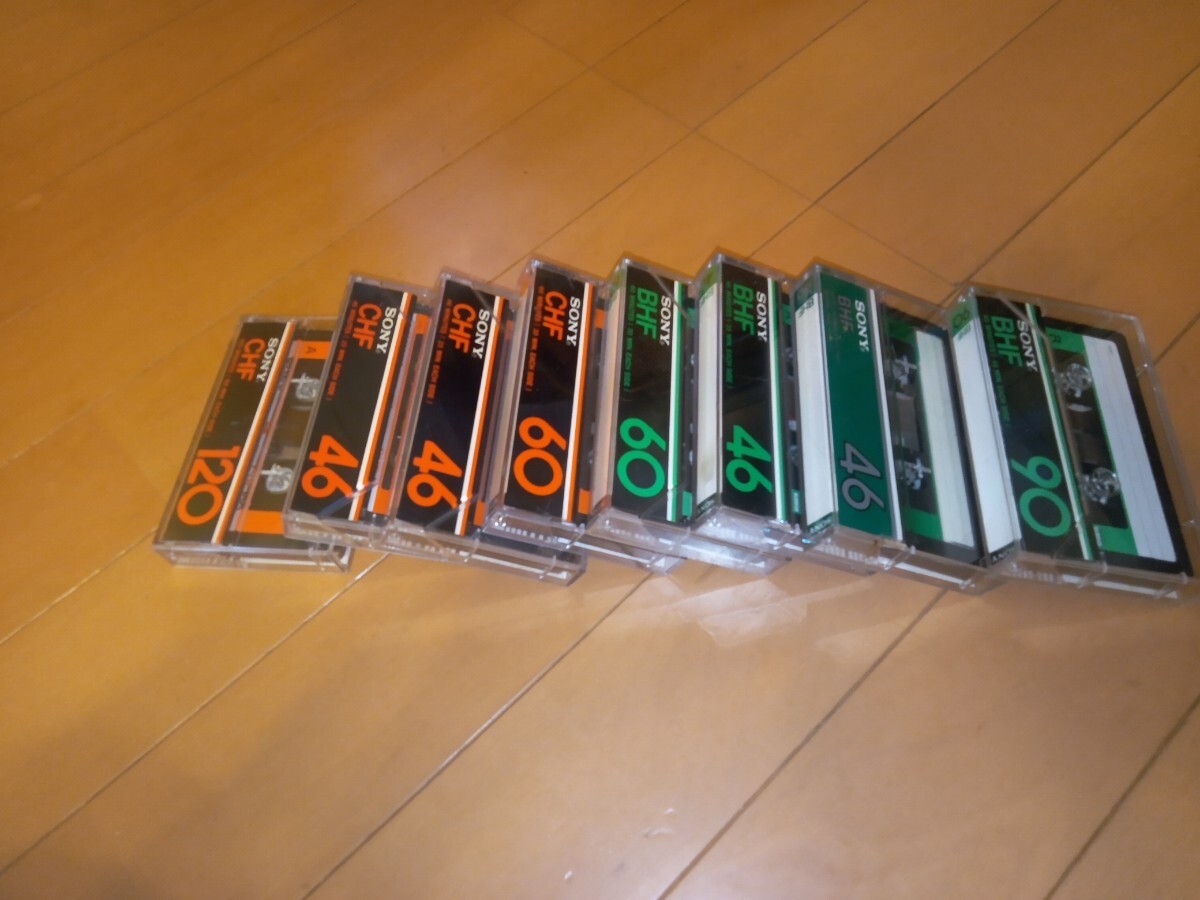 ソニー BHF 60分 CHF-120 8本 カセットテープ/Two SONY BHF CHF 送料230円
