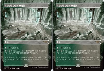 ボーダーレス▼土地レア▼MTG▼ダスクモーン：戦慄の館▼ハッシュウッドの境界2枚組