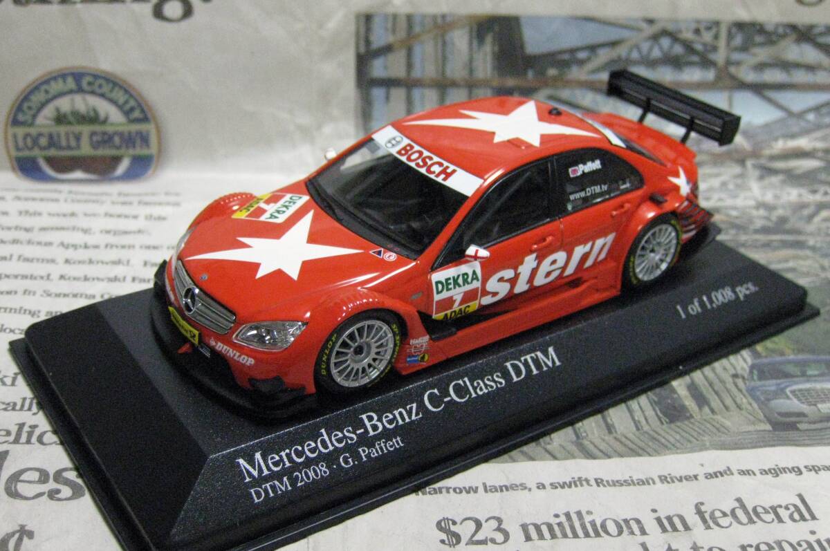 ★レア絶版★世界1008台*Minichamps PMA*1/43*Mercedes C-Class #7 DTM 2008