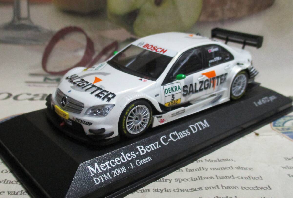 ☆激レア*世界672台*Minichamps*1/43*Mercedes-Benz C-Class #5 'SALZGITTER' DTM 2008